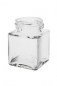 Preview: Quadratglas 50 ml TO38, auch als Gewürzglas  Lieferung ohne Verschluss, bei Bedarf bitte separat bestellen!